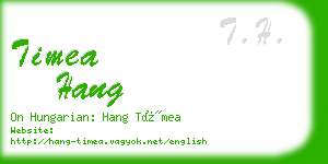 timea hang business card